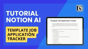 NOTION AI - TEMPLATE JOB APPLICATION TRACKER