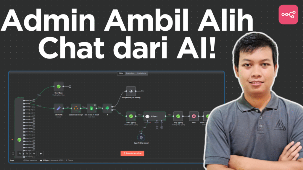 Cara Menonaktifkan AI Saat Admin Ambil Alih Chat (n8n + Google Sheets)