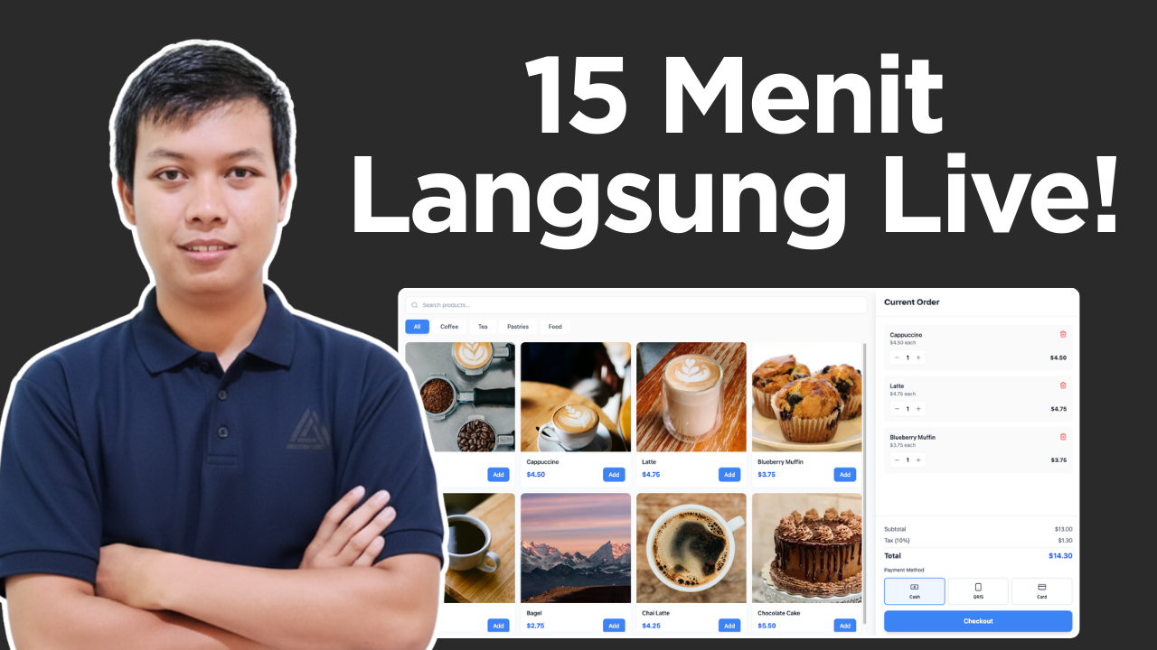 membuat sistem kasir web dalam 15 menit sampai live