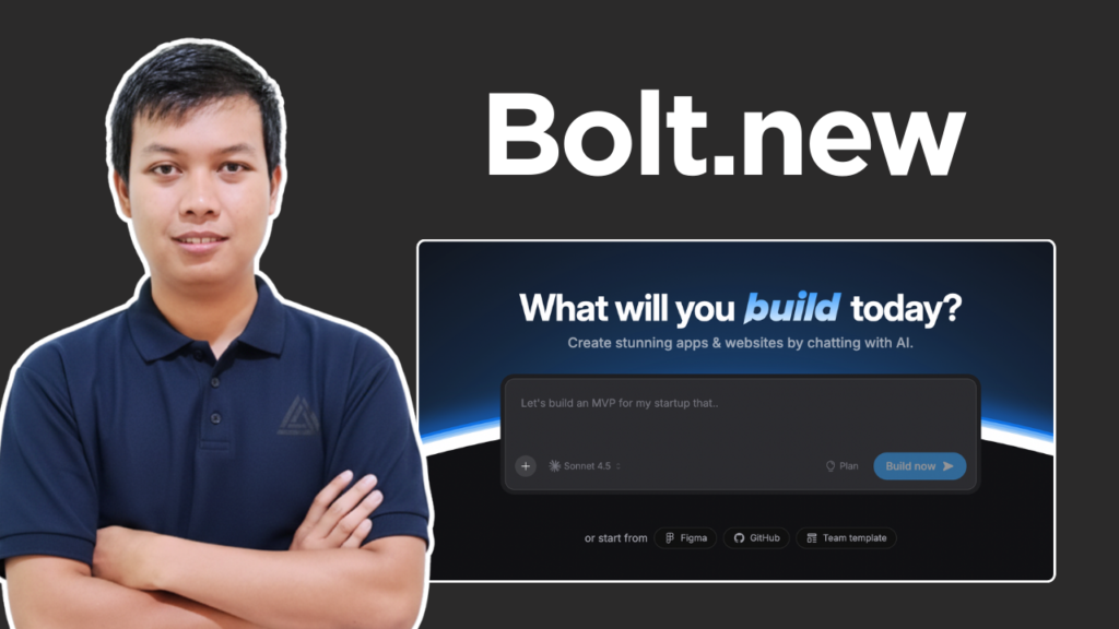 generate ui website menggunakan bolt new ai